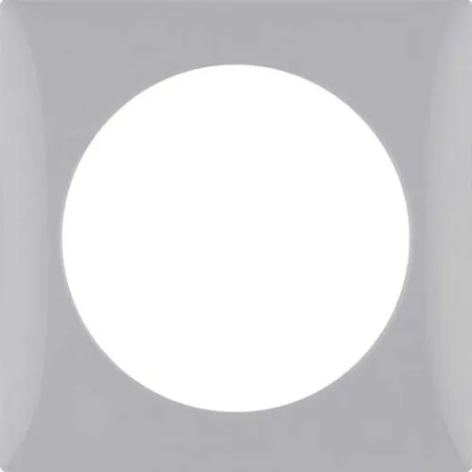 1-fach Abdeckrahmen (grau glänzend)