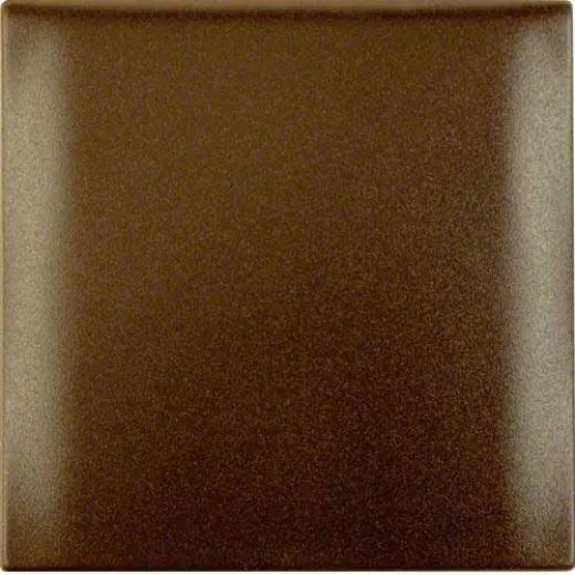 1-fach Abdeckrahmen mit Klappdeckel (braun matt)