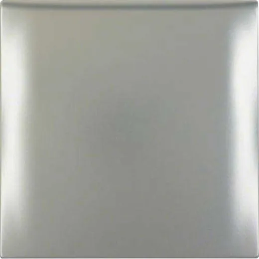 1-fach Abdeckrahmen mit Klappdeckel IP44 (chrom matt)