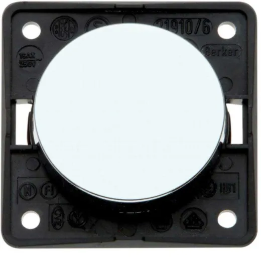 1-poliger Impulsschalter (hochglanz-chrom)