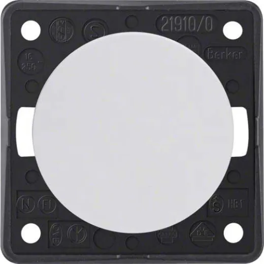 1-poliger Impulsschalter (polar-weiß glänzend)