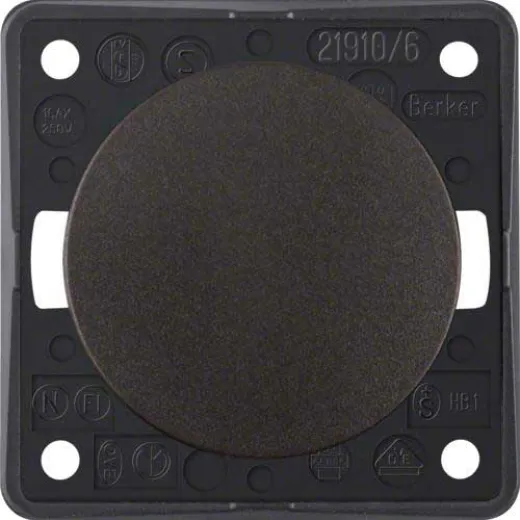 1-poliger Umschalter (braun matt)