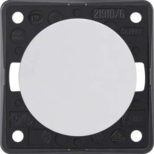 1-poliger Umschalter (polar-weiß glänzend)