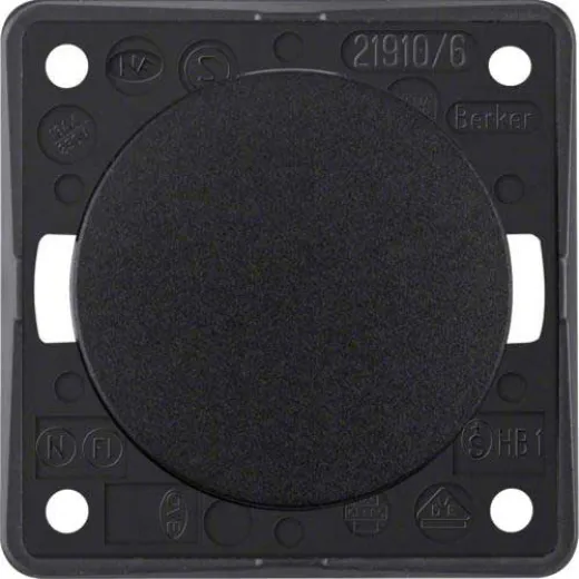 1-poliger Umschalter (schwarz glänzend)