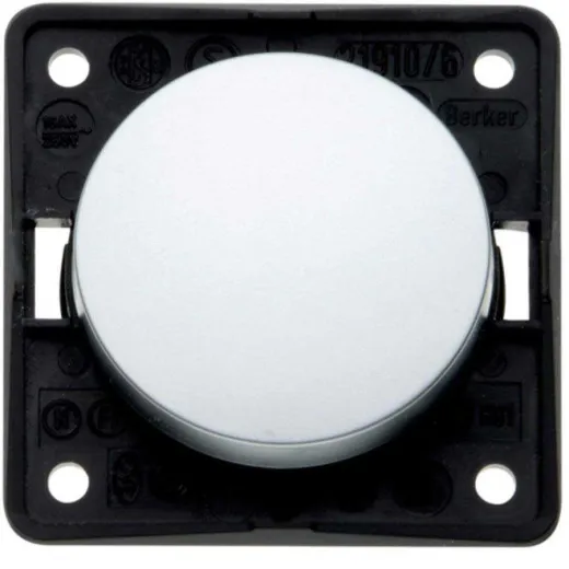 1-poliger Wippschalter (chrom matt)