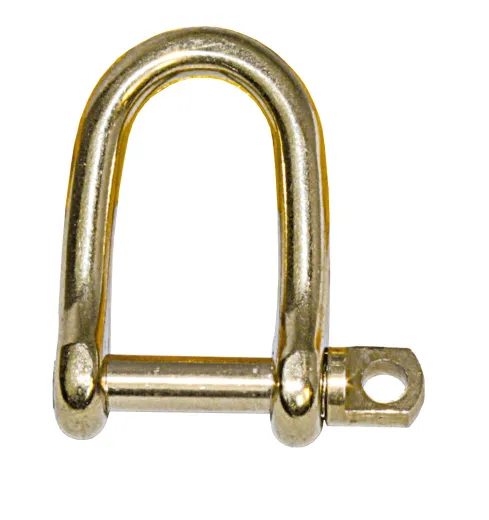 10-St-Packung Messingschäkel geschweift 5mm