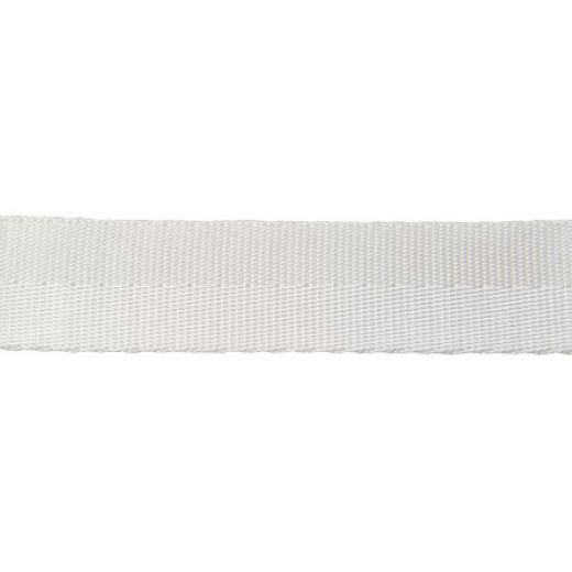 100m-Rolle POLYESTER-Gurtband STANDARD weiß 12mm