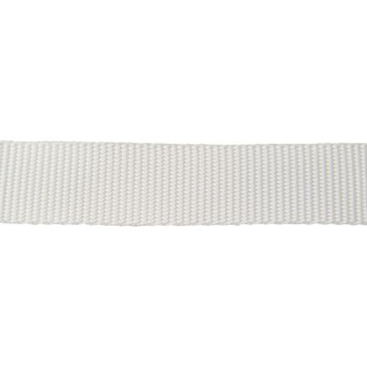 100m-Rolle Polyestergurt HEAVY WEIGHT weiß 20mm