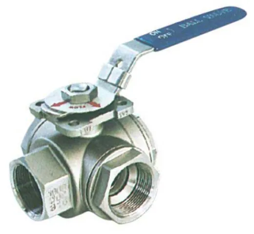 3-Wege-Kugelhahn - T-Bohrung (1 1/4")