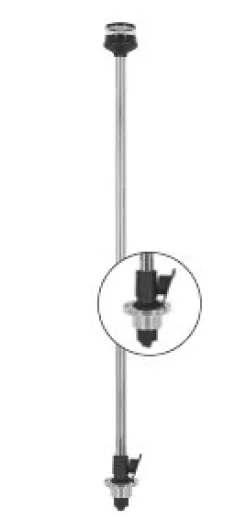 Allpa Led Navigations Stablaterne 12v, 360°; L=1000mm, Fussmontage
