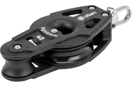 40mm Dynamic Violinlblock mit Wirbel und Hundsfott