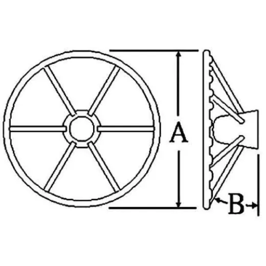 Allpa 5-Speichen Steuerrad Model Niro, Ø343mm, Tiefe 95mm