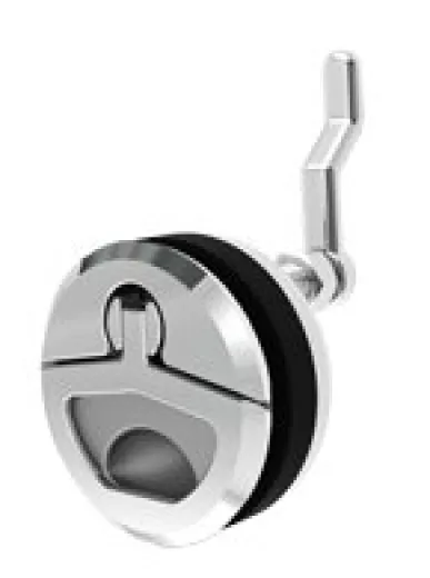 Allpa Niro Einlaßgriff Mit Drehverschluß Und Schloss, A=8-25mm, B=22-76mm, C=62mm, D=50mm, E=71mm, F=54mm