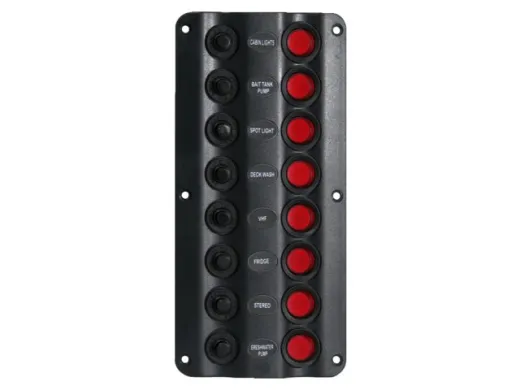 8er Schalttafel Wave-Design 12V