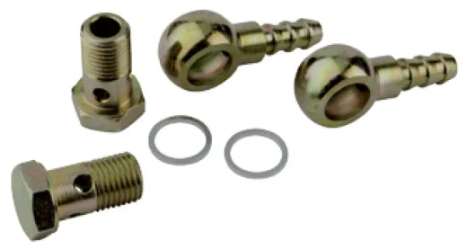 90° Anschlussatz 8mm (2x Banjobolzen Mit Adapter)