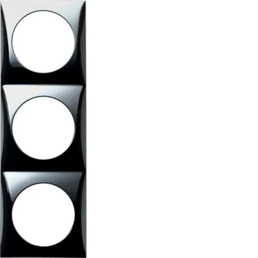 Abdeckrahmen 3-fach (hochglanz-chrom)