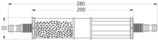 Abluftfilter für Fäkalientank 3/4+ 1 Anschluss