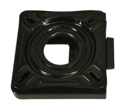 Abnehmbare Lackierte Stählerne Drehscheibe (360°) Ohne Lock, Schwarz