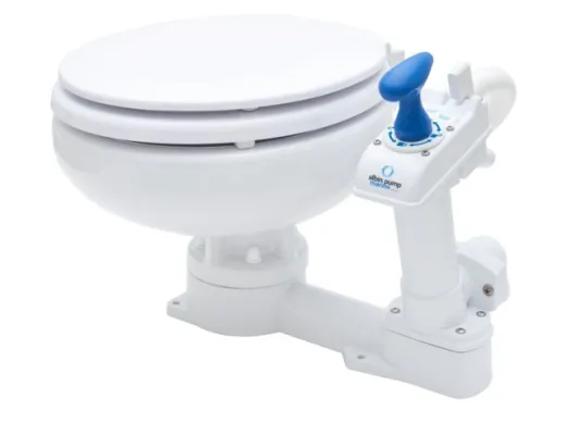 º Albinus Marine Toilette Manuel kompakt flach