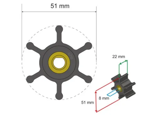 Albinus Premium Impeller Kit PN 06-01-009