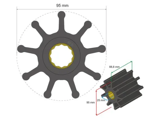Albinus Premium Impeller PN 06-02-029