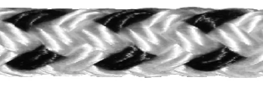 Allcord-16, 16-Fach Geflochtenes Polyester, Ø10mm, Weiß, Haspel 200m