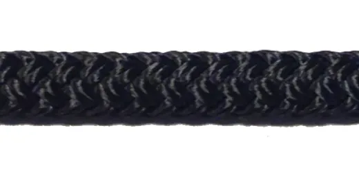 Allcord-16, 16-Fach Geflochtenes Polyester, Ø16mm, Schwarz, Haspel 100m