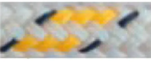 Allcord-18, Doppelt Geflochtene Schotleine, Ø10mm, Weiß Mit Gelb/Schwarzem Kennfaden, 200m