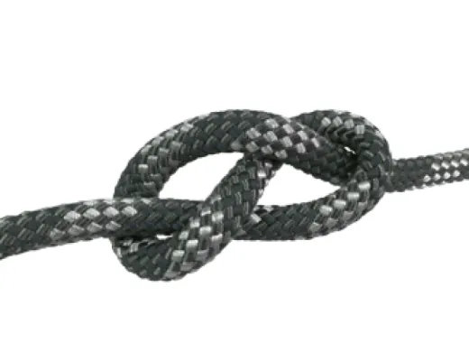 Allcord-20, Doppelt Geflochtene Schotleine Mixed Colors, Ø8mm, Grau/Schwarz, 200m