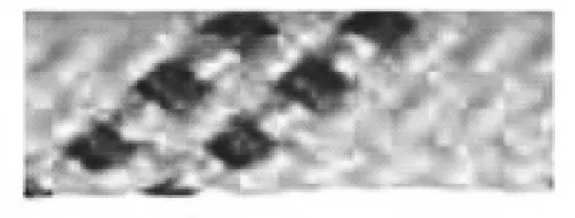 Allcord-21, Doppelt Geflochtene Schotleine, Ø6mm, Weiß Mit Schwarzem Kennfaden, 200m