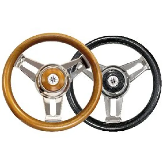 Allpa 3-Doppelspeichen-Edelstahl-Lenkrad Modell 31 Carbon, Ø=350mm