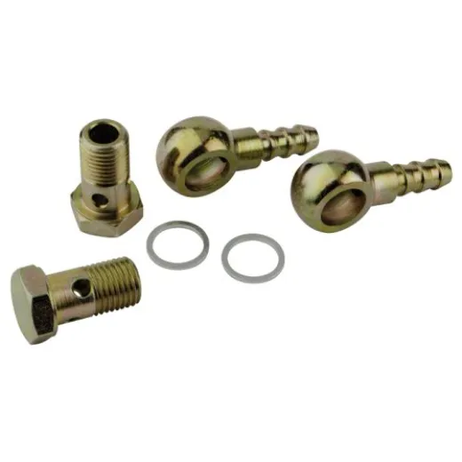 Allpa 90° Anschlussatz 8mm (2x Banjobolzen Mit Adapter)