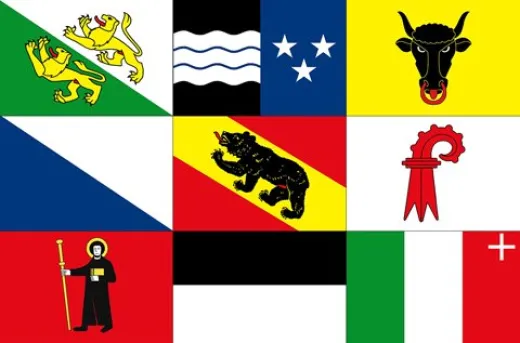 Allpa Aargau Flagge 20x30cm