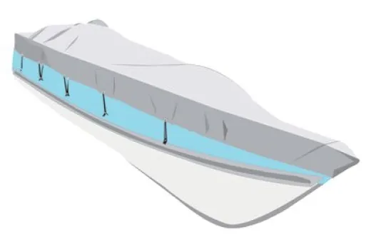 Allpa Abdeckplane Größe Xxl, Marineblau, Bootslänge 630-710cm, Bootsbreite 380cm
