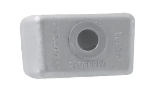 Allpa Aluminium Anode Omc/Johnson/Evinrude, Block V4/V6 (Oem 393023)