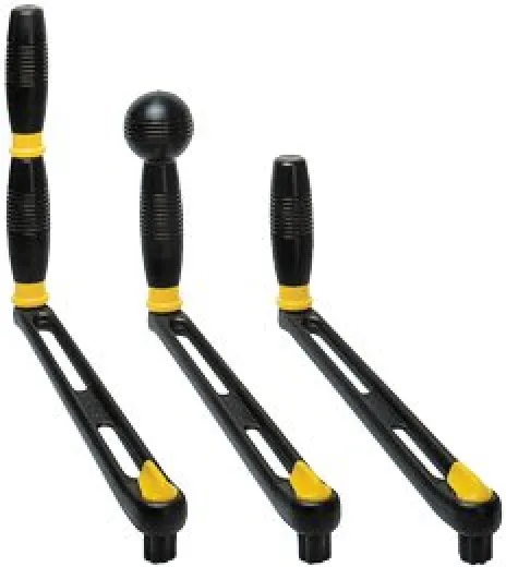 Allpa Aluminium Winsch-Kurbel, L=200mm, Gewicht 0,40kg, Lock-In, Einzelner Griff
