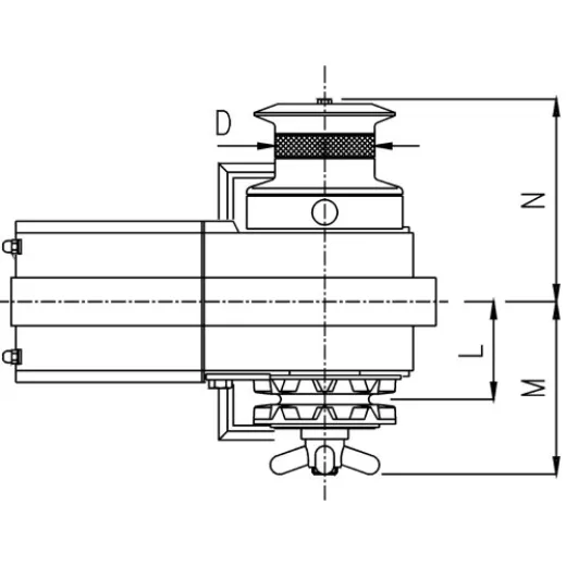 Lofrans Windlasses Ankerwinde Horizontal, Modell Cayman 88, 10mm, 24v, 1000w, Mit Spillkopf