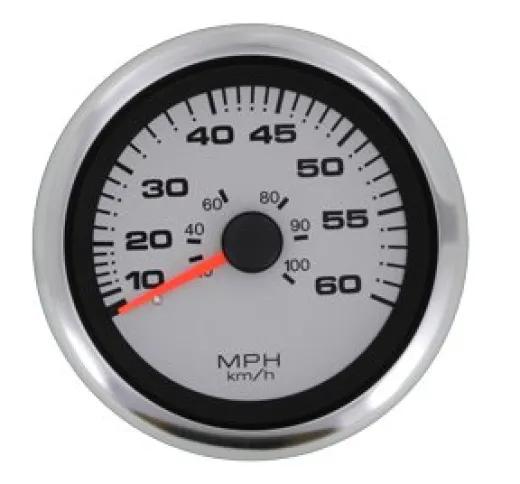 Allpa Argent Pro Geschwindigkeitsanzeiger 0-65 Mph (Inklusive Pitot & Schlauch)