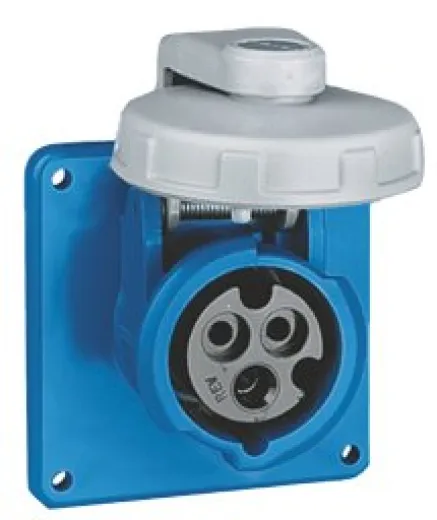 Allpa Cee-32a Wandeinbaustecker, 32a/230v, Weiblich, Mit Schraubdeckel, Ip67