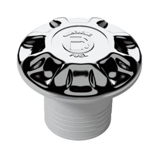 Allpa Deckeinfüllstütze Kunststoff-Verchromt Fuel, Schlauchanschluss Ø38mm, Flansch Ø88mm