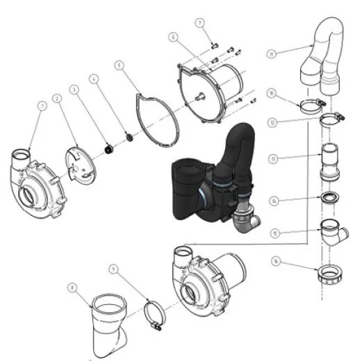 Allpa Elektromotor 12v Für Laguna Hydro Vakuum & Silent Premium Toilet