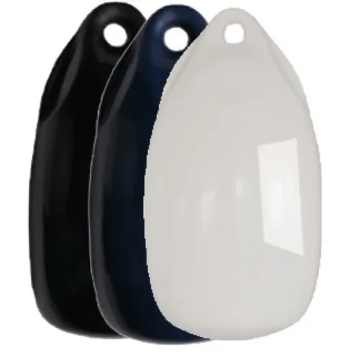 Allpa Fender Tropfenmodell Dumpy, Ø150mm, L=300mm, Dunkelblau (Größe 1) Aufblassbar Mit Kugelventil