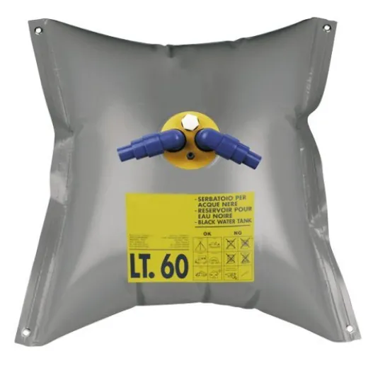 Allpa Flexible Fäkalientank Inkl. Nippel, 120l, 730x1030mm, Gewicht 1,65kg, Rechteckig