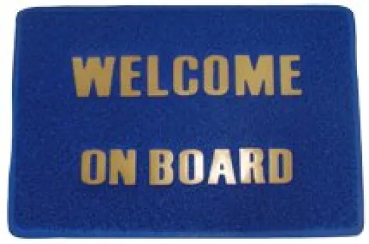 Allpa Fussmatte Welcome On Board, Abm. 600x350mm, Pvc