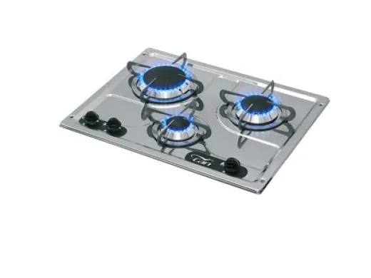 Allpa Gaskocher Niro, Brenner: 1x Klein/1x Mittel/1x Groß