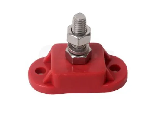 Allpa Isolierter Anschlußbolzen, Zinn-Platte Aus Abs, 10mm, Rot