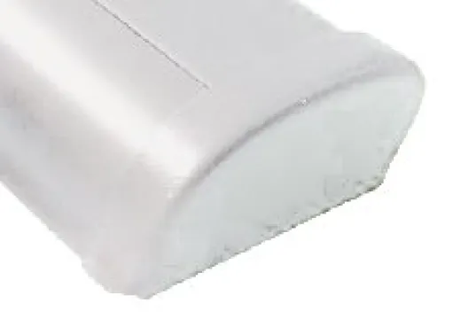 Allpa Kunststoff Endkappe Bumper, Weiß