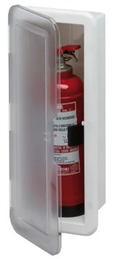 Allpa Kunststoff Feuerlöscher Halter Mit Klarsichtdeckel, 430x180x110mm