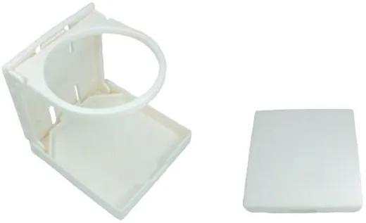Allpa Kunststoff Getränkehalter, Klappbar, A=104mm, B=98mm, C=94mm, Weiß