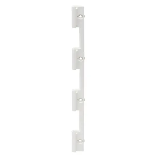 Allpa Kunststoff-Kasten, 357x606x320mm, 2x Verschluß, 180°, Weiß (Deckel + Scharniere Sind Abnehmbar)